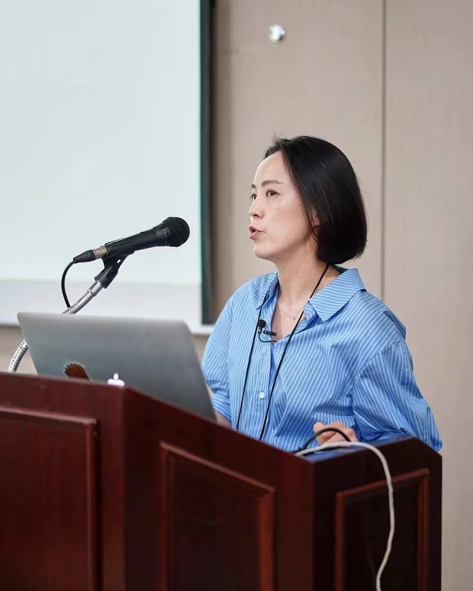 박소현 트레이너 · 협회 워크숍에서 강의하는 모습